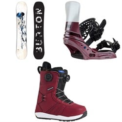 Burton Feelgood Snowboard ​+ Lexa X EST Snowboard Bindings ​+ Felix Boa Snowboard Boots - Women's 2026