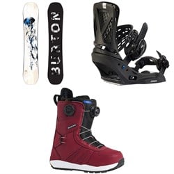 Burton Feelgood Snowboard ​+ Escapade EST Snowboard Bindings ​+ Felix Boa Snowboard Boots - Women's 2026