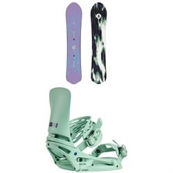 Burton Family Tree Alekesam Snowboard ​+ Cartel X EST Snowboard Bindings 2026