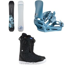 Burton Process Snowboard ​+ Cartel Snowboard Bindings ​+ Swath BOA Snowboard Boots 2026
