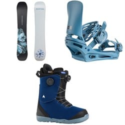 Burton Process Snowboard ​+ Cartel Snowboard Bindings ​+ Swath BOA Snowboard Boots 2026