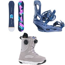 Burton Yeasayer Flying V Snowboard ​+ Scribe Snowboard Bindings ​+ Limelight Boa Snowboard Boots - Women's 2026