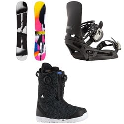 Burton Rewind Snowboard ​+ Cartel EST Snowboard Bindings ​+ Swath BOA Snowboard Boots 2026