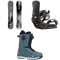 Burton Instigator PurePop Camber Snowboard ​+ Cartel EST Snowboard Bindings ​+ Ruler Boa Snowboard Boots 2026