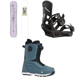 Burton Good Company Snowboard ​+ Mission Snowboard Bindings ​+ Ruler Boa Snowboard Boots 2026