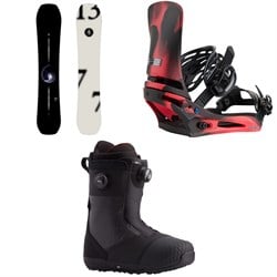 Burton Family Tree Hometown Hero Snowboard ​+ Cartel X Snowboard Bindings ​+ Ion Boa Snowboard Boots 2026
