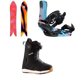 Burton Family Tree Smooth Operator Snowboard ​+ Lexa X Snowboard Bindings ​+ Felix Boa Snowboard Boots - Women's 2026