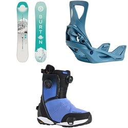 Burton Feelgood Snowboard ​+ Step On Snowboard Bindings ​+ Waverange X Step On Snowboard Boots - Women's 2026