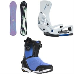 Burton Family Tree Alekesam Snowboard ​+ Step On Escapade EST Snowboard Bindings ​+ Waverange X Step On Snowboard Boots - Women's 2026
