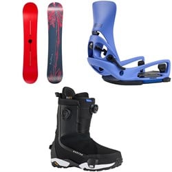 Burton Blossom Snowboard ​+ Step on Cartel X EST Snowboard Bindings ​+ Highshot X Step On Snowboard Boots 2026