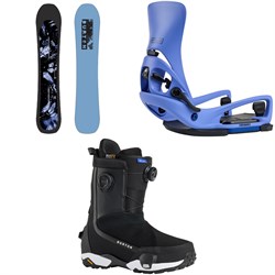 Burton Cartographer Snowboard ​+ Step on Cartel X EST Snowboard Bindings ​+ Highshot X Step On Snowboard Boots 2026