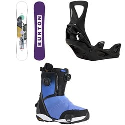 Burton Hideaway Snowboard ​+ Step On Snowboard Bindings ​+ Waverange X Step On Snowboard Boots - Women's 2026