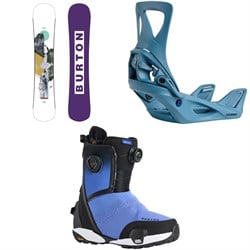 Burton Hideaway Snowboard ​+ Step On Snowboard Bindings ​+ Waverange X Step On Snowboard Boots - Women's 2026