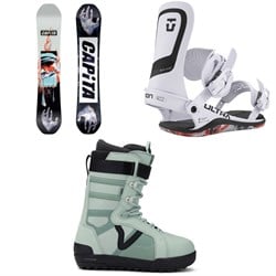 CAPiTA Indoor Survival Snowboard ​+ Union Ultra Snowboard Bindings ​+ Vans Hi-Standard Pro Snowboard Boots 2026