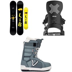 Lib Tech Two Time Snowboard ​+ Bent Metal Stylist Snowboard Bindings ​+ Vans Hi-Standard Pro Snowboard Boots - Women's 2026
