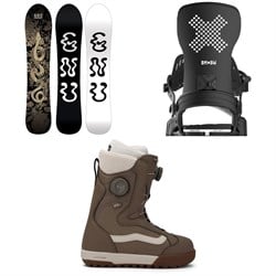 GNU Free Spirit C3 Snowboard ​+ Bent Metal Stylist Snowboard Bindings ​+ Vans Encore Pro Snowboard Boots - Women's 2026