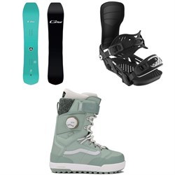 GNU Gremlin C3 Snowboard ​+ Bent Metal Stylist Snowboard Bindings ​+ Vans Luna Pro Snowboard Boots - Women's 2026