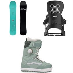 GNU Gremlin C3 Snowboard ​+ Bent Metal Stylist Snowboard Bindings ​+ Vans Luna Pro Snowboard Boots - Women's 2026