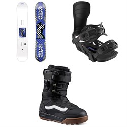 GNU 4x4 C3 Snowboard ​+ Bent Metal Axtion Snowboard Bindings ​+ Vans Infuse Snowboard Boots 2026