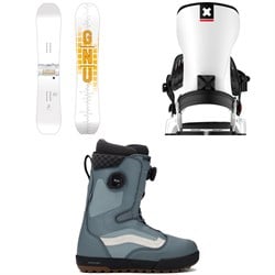 GNU Upgrade C2E Snowboard ​+ Bent Metal Transfer Snowboard Bindings ​+ Vans Aura Pro Snowboard Boots 2026