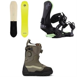 Arbor Single Snowboard ​+ Sequoia Snowboard Bindings ​+ Vans Viaje Range Edition Snowboard Boots - Women's 2026