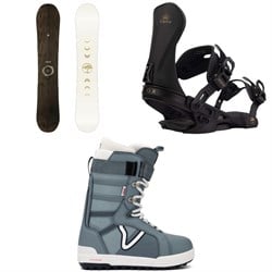 Arbor Mantra Snowboard ​+ Sequoia Snowboard Bindings ​+ Vans Hi-Standard Pro Snowboard Boots - Women's 2026
