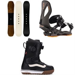 Arbor Element Snowboard ​+ Cypress Snowboard Bindings ​+ Vans Aura Pro Snowboard Boots 2026