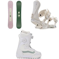 Arbor Cadence Snowboard ​+ Sequoia Snowboard Bindings ​+ Vans Encore Pro Snowboard Boots - Women's 2026