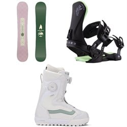 Arbor Cadence Snowboard ​+ Sequoia Snowboard Bindings ​+ Vans Encore Pro Snowboard Boots - Women's 2026