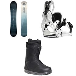Nidecker Play Snowboard ​+ Flow Nexus Snowboard Bindings ​+ Nidecker Cascade Snowboard Boots 2026