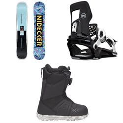 Nidecker Cheat Code Snowboard ​+ Prime Snowboard Bindings ​+ Micron Snowboard Boots - Kids' 2026