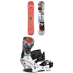 Jones Rally Cat Snowboard ​+ Meteorite Rallycat Snowboard Bindings - Women's 2026