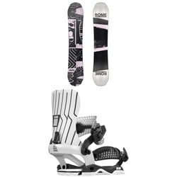 Rome Boneless Snowboard ​+ 390 Boss AW Snowboard Bindings 2026
