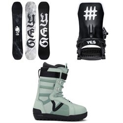 Yes. Cream Halldor 3D Snowboard ​+ Select Snowboard Bindings ​+ Vans Hi-Standard Pro Snowboard Boots 2026