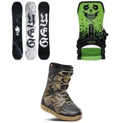 Yes. Cream Halldor 3D Snowboard ​+ Select Snowboard Bindings ​+ thirtytwo Lashed Snowboard Boots 2026