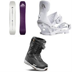 Jones Airheart 2.0 Snowboard ​+ Equinox Snowboard Bindings ​+ thirtytwo TM-2 Double Boa Snowboard Boots - Women's 2026