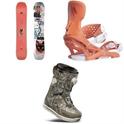 Jones Rally Cat Snowboard ​+ Equinox Snowboard Bindings ​+ thirtytwo Lashed Double Boa Snowboard Boots - Women's 2026