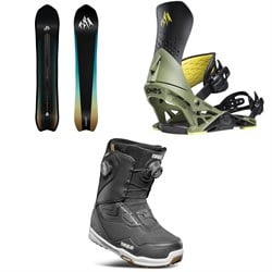 Jones Stratos Snowboard ​+ Orion Snowboard Bindings ​+ thirtytwo TM-2 Double Boa Snowboard Boots 2026