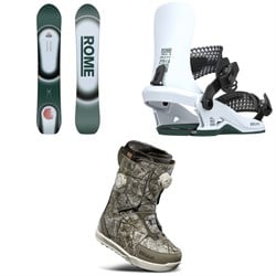 Rome Muse Snowboard ​+ Brass HW Snowboard Bindings ​+ thirtytwo Lashed Double Boa Snowboard Boots - Women's 2026