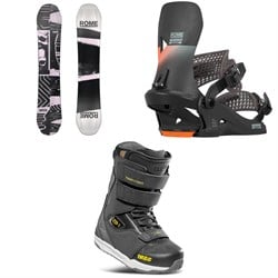 Rome Boneless Snowboard ​+ Trace Pro HW Snowboard Bindings ​+ thirtytwo ZB-1 Snowboard Boots 2026
