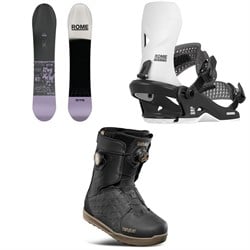 Rome Service Dog Snowboard ​+ Trace HW Snowboard Bindings ​+ thirtytwo Lashed Double Boa Snowboard Boots 2026