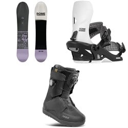 Rome Service Dog Snowboard ​+ Trace HW Snowboard Bindings ​+ thirtytwo Lashed Double Boa Snowboard Boots 2026