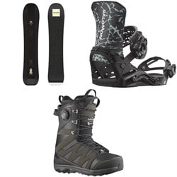 Salomon HPS - Goop Snowboard ​+ District Pro Snowboard Bindings ​+ X Approach Lace SJ Boa Snowboard Boots 2026