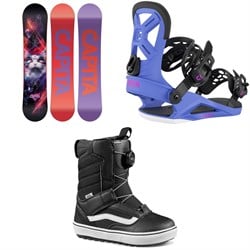 CAPiTA Jess Kimura Mini Snowboard ​+ Union Cadet Snowboard Bindings ​+ Vans Juvie Linerless Snowboard Boots - Kids' 2026