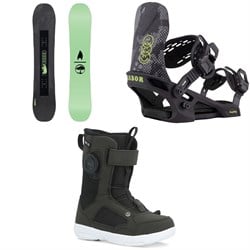 Arbor Votive Snowboard ​+ Sapling Snowboard Bindings ​+ Ride Norris Snowboard Boots - Kids 2026