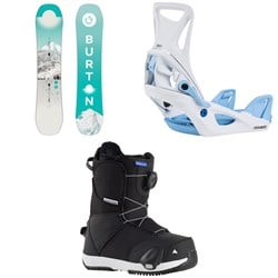 Burton Feelgood Smalls Snowboard ​+ Step On Snowboard Bindings ​+ Smalls Step On Snowboard Boots - Kids' 2026