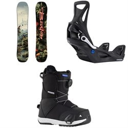 Burton Custom Smalls Snowboard ​+ Step On Snowboard Bindings ​+ Smalls Step On Snowboard Boots - Kids' 2026