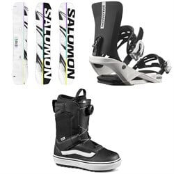 Salomon Huck Knife Grom Snowboard ​+ Rhythm Jr Snowboard Bindings ​+ Vans Juvie OG Snowboard Boots - Kids' 2026