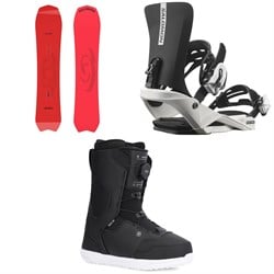 Salomon Dancehaul Grom Snowboard ​+ Rhythm Jr Snowboard Bindings ​+ Ride Lasso Jr Snowboard Boots - Kids' 2026