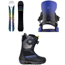 GNU Barrett Snowboard ​+ Bent Metal Forte Snowboard Bindings ​+ Bataleon Salsa Boa Snowboard Boots - Women's 2026